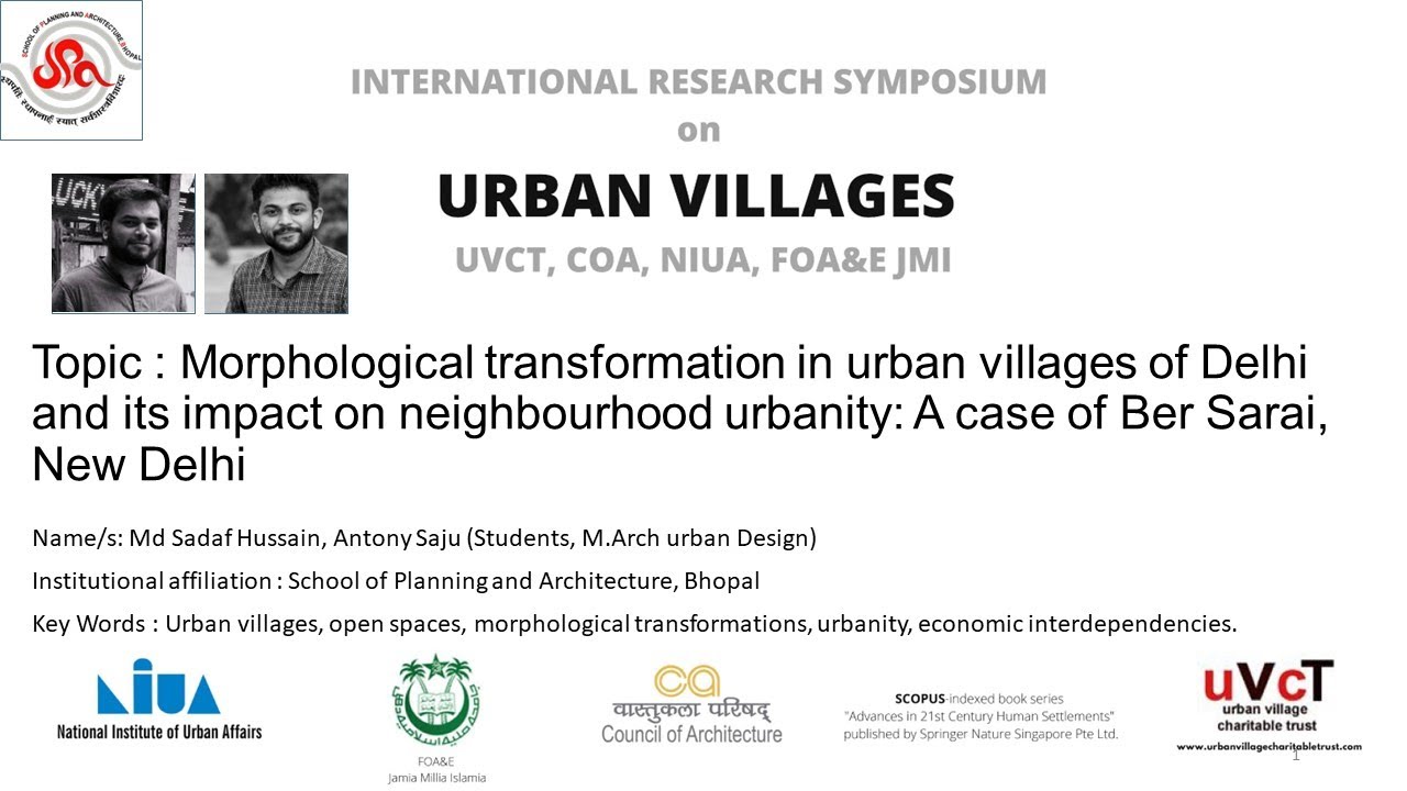 SHAS22216 Morphological transformation in urban villages of Delhi and its impact : Ber Sarai