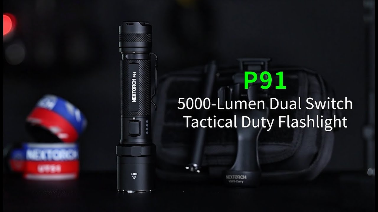 NEW PRODUCT LAUNCH - NEXTORCH P91 5000-Lumen Dual Switch Tactical Duty Flashlight