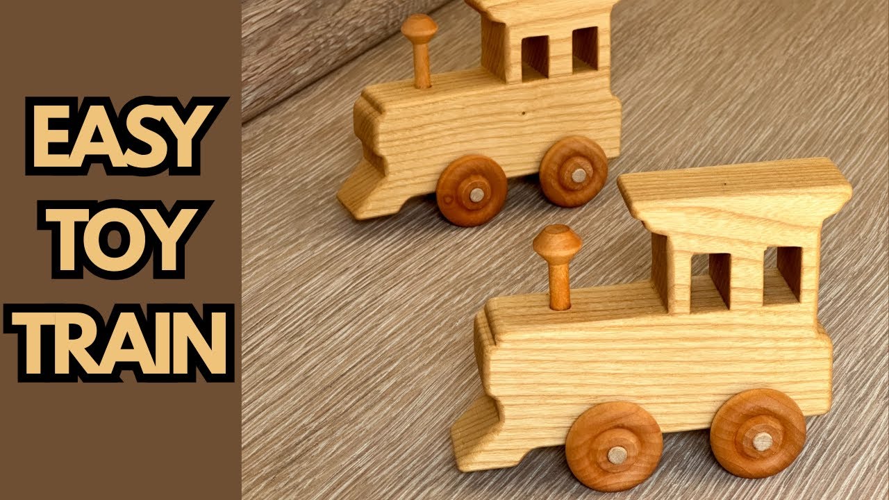 Как сделать простой игрушечный поезд из дерева | Простой проект по обработке дерева своими руками