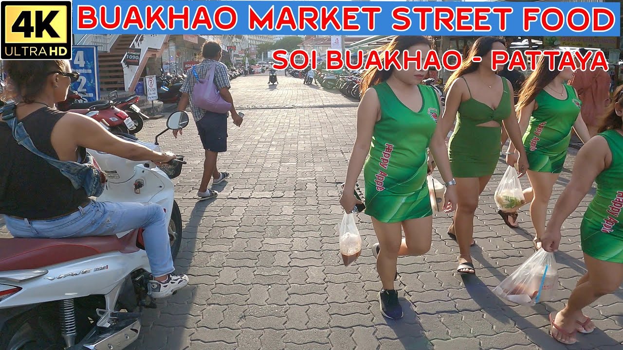 Soi Buakhao Market Street Food   2025 Pattaya Thailand