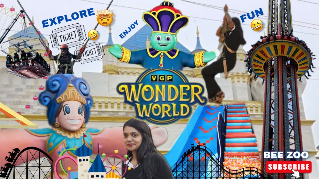VGP Wonder World Chennai Tour 2025 | Biggest Trampoline Park Fun Vlog I Theme Rides VGPTicket Price 