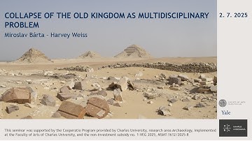 Old Kingdom Collapse at 4.2 ka BP Reconsidered - Wednesday July 2, 2025