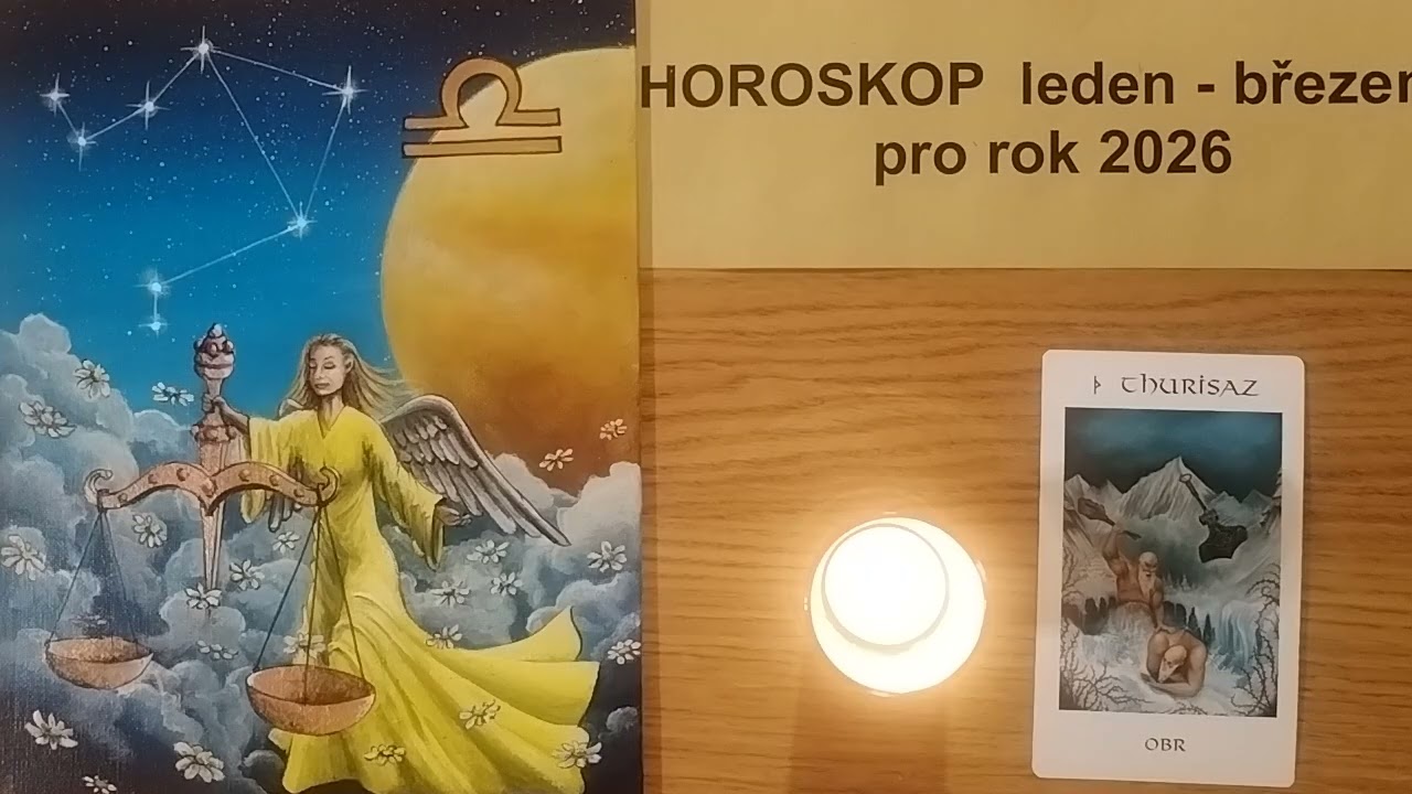Horoskop pro znamení Vah leden-brezen2026, možnost zrealizovat veliké projekty, runa Thurizas