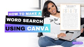 Canva Tutorial: How to Create a Word Search on Canva Profile