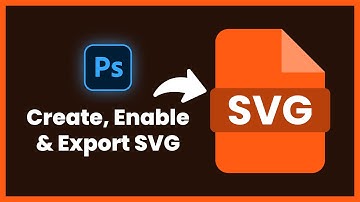 How to Create, Enable and Export SVG File in Photoshop | Photoshop Tutorial