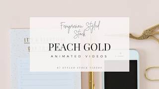 Animated Instagram Stories Peach D Video Collection