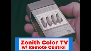 ZENITH COLOR TELEVISION W/ REMOTE CONTROL  1960s PROMOTIONAL FILM 55924 screenshot 5