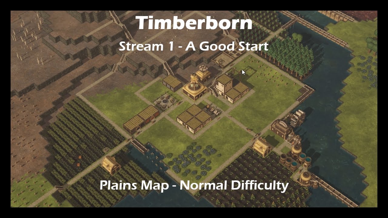 Timberborn - Stream 1 - A Good Start - YouTube