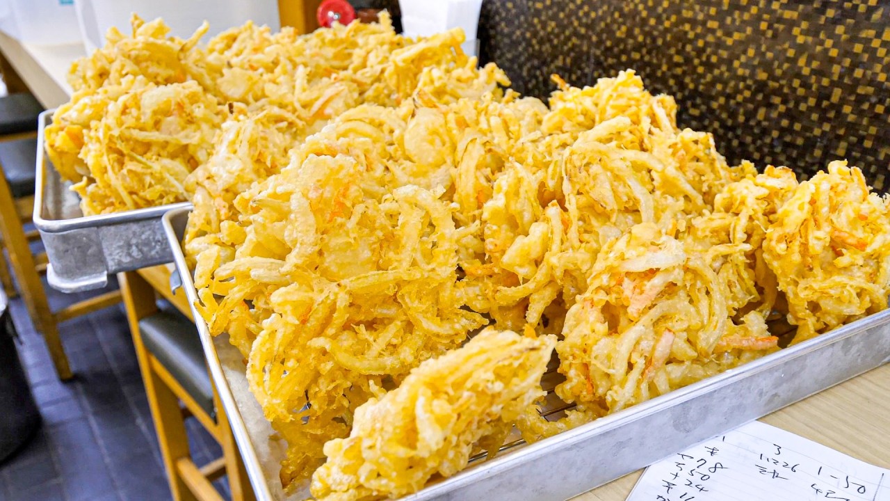 衝撃が走る！１００年続く高速提供爆量天ぷらうどん店の1日がエグい丨名古屋老舗うどん店３選