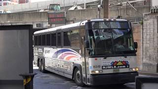 Nj Transit D4500 Bus 8319 On The 190P Entering The Pabt Ramp