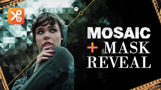 🪭How to Reveal a Photo with Mosaic & Mask in YouCut? | Creative Video Editing Tutorial | screenshot 4