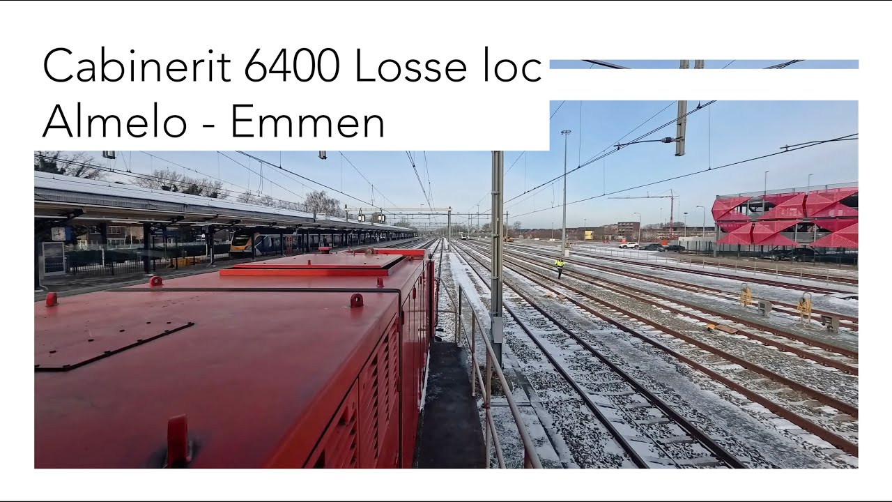 Cabinerit Almelo naar Emmen met een losse loc