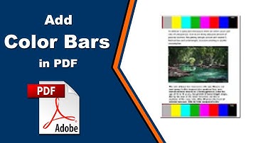 How to Add Color Bars in a PDF File with Adobe Acrobat Pro 2020