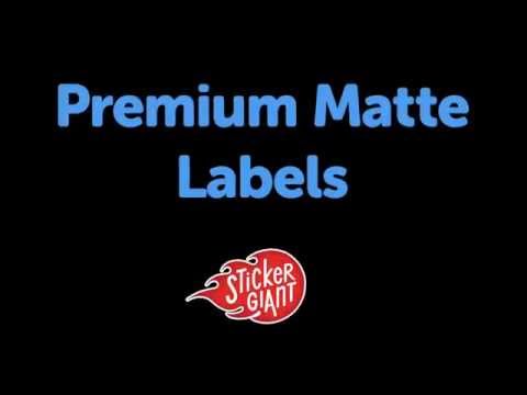 Premium Matte Labels