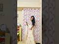 Saree styling 🌷🎀🫧 link in my bio #grwm #sareestyling #whitesarees #makeupreaction #getready #anu