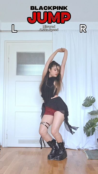 BLACKPINK “Jump” 0.50x Speed Mirrored Dance Tutorial #blackpink #JUMP @BLACKPINK