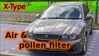 Pollen and Air filter change - X-type Jaguar 2004 Jaguar X Type Air Filter