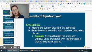 Syntax mini lesson