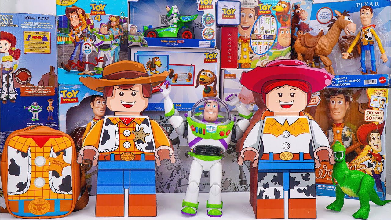 Unboxing Disney Pixar Toy Story toy collection ASMR | Mystery Woody &  Jessie Boxes