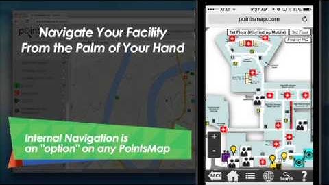 PointsMap Internal Wayfinding / Navigation Demo