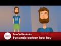 Illustrator 249 Personaje cartoon Bear Boy