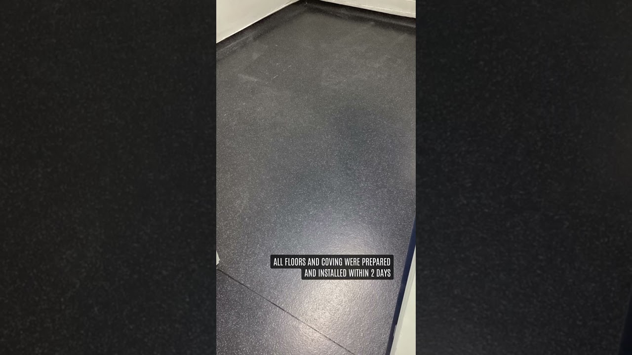 Office Space Conversion with Easy-Clean Vinyl Floor