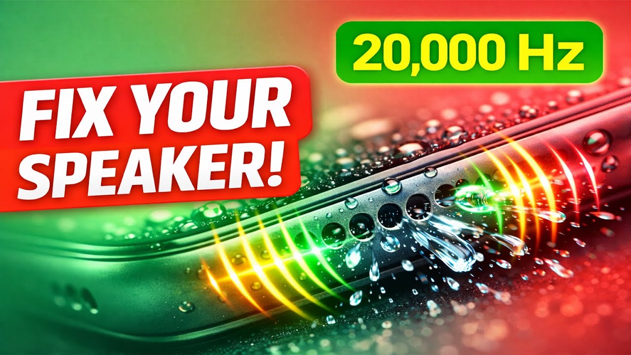 Dust Remover Frequency for Phone Speakers 🔊 Clean Speaker Sound ( 20000 Hz )