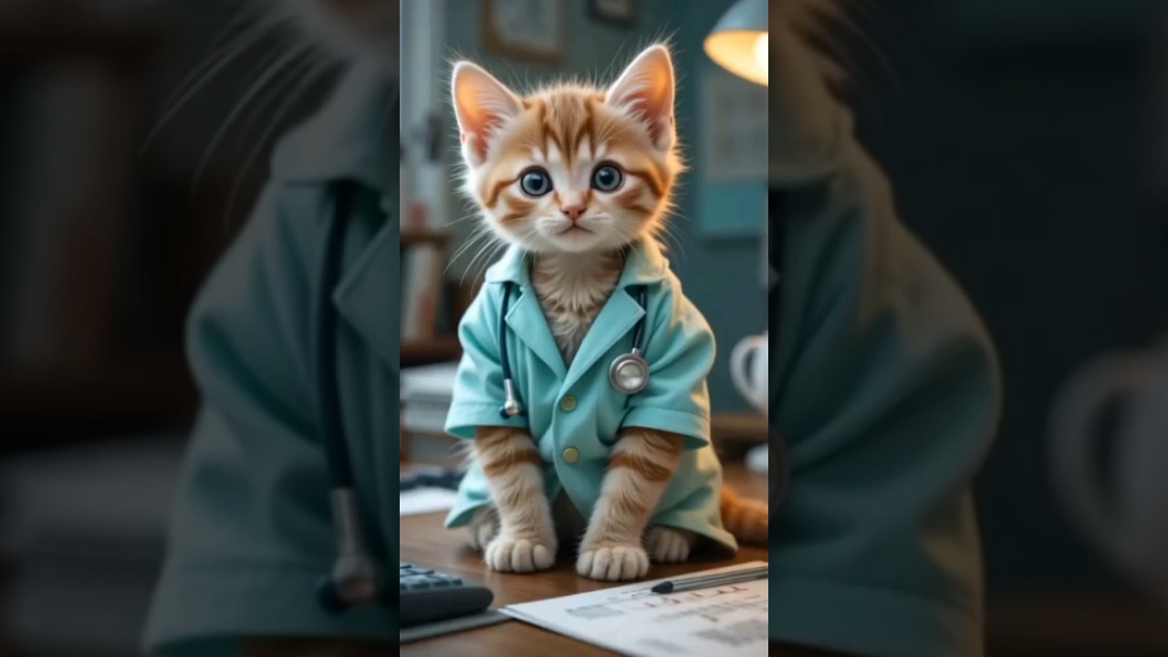 Paw-sitive vibes only 🩺🐱 