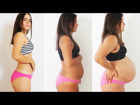 PREGNANCY TRANSFORMATION Week By Week (6-40) | Baby Girl