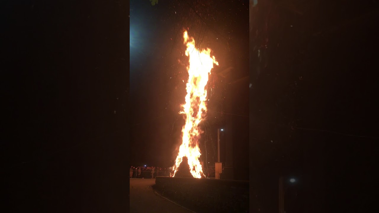 Baffidigatto, il falò di Rongio