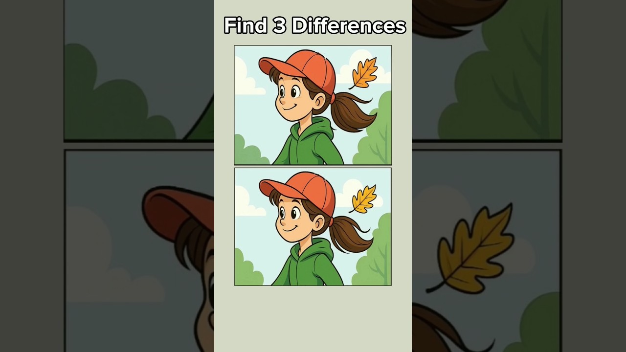 Can You Find the 3 Differences in 10 Seconds? π§ π #shorts #eyetest