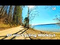 Fast Gravel Ride Along Starnbergersee 🚴 | 1 Hour Scenic Sprint with Natural Sounds | 4K
