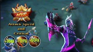 MOSKOV FULL ATTACK SPEED & CRITICAL BUILD!! YOU MUST TRY THIS| MLBB | SOLO RANKED