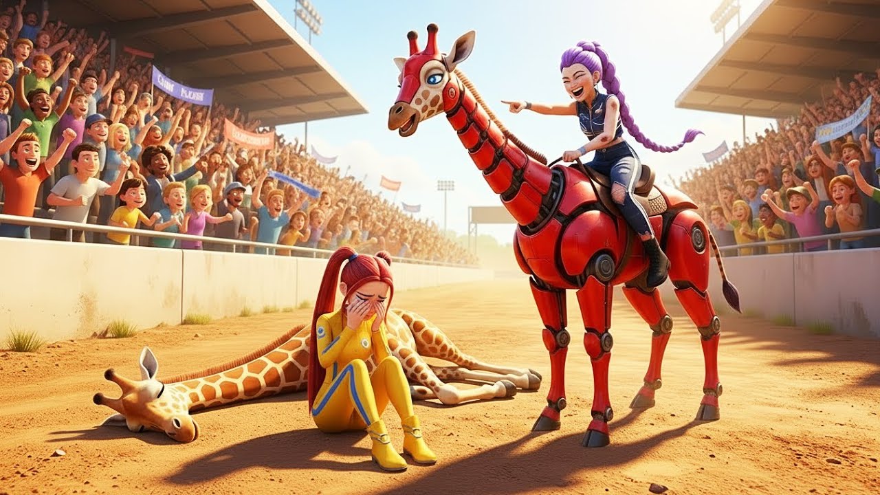 Rumi vs Mira – Epic Giraffe Race | MIRA Wins the Giraffe Racing Championship