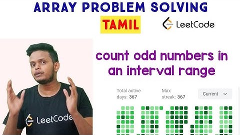 Count Odd Numbers in an Interval Range | Leetcode | Programming in tamil | coding for beginners