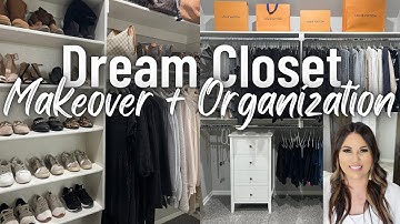 2022 EXTREME CLOSET MAKEOVER |HUGE MASTER CLOSET ORGANIZE WITH ME| DREAM CLOSET MAKEOVER ON A BUDGET