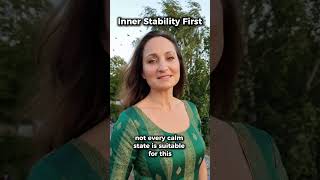 Regression works on deeper inner levels and therefore requires a stable foundation. A calm state alo