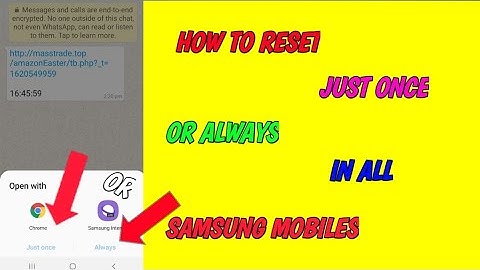 How to reset just once or always in all samsung mobiles| Reset just once or always|