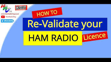 Re-validating Amateur Ham Radio Licence