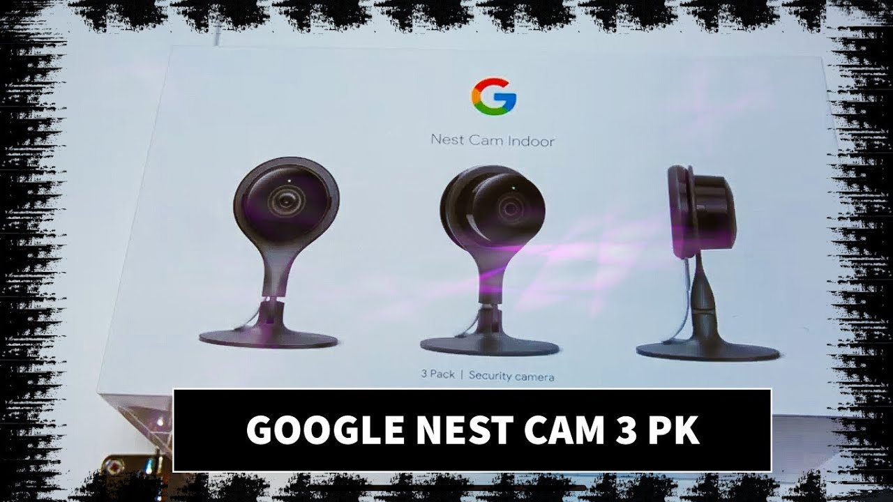 nest cam indoor security camera 3 pack