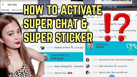 HOW TO ENABLE | ACTIVATE YOUR SUPER CHAT AND SUPER STICKER TUTORIAL