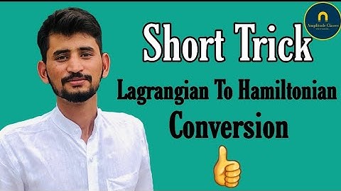 Short Trick For Lagrangian to Hamiltonian Conversion || CSIR-NET /JRF / JEST / TIFR /IIT-JAM