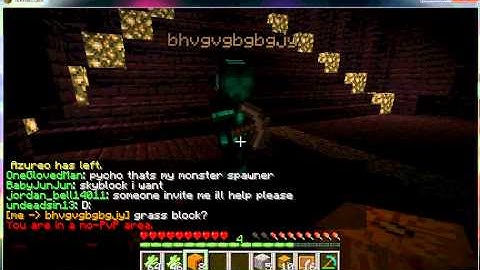 Bhvgvgbgbgjy Scamming me on Skyblock