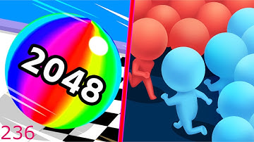 Ball Run 2048 Vs Count Masters - Android iOS Gameplay Walkthrough - Mobile Games - 236
