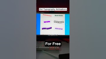 Hoe je gratis tekst-/typografie-animaties kunt maken #animatie