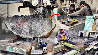 Extreme Granite Cutting Machine / Modern Stone Mining Technology Most Viewed This Video