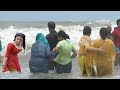 Coxs bazar sea beach  tour of sugandha beach  sea bath activities and beach walk 4k   part 34