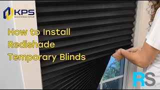 How to Install Redishade Temporary Blinds