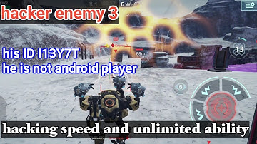 New Hacker in Arena mode using unlimited ability and super speed in the game War Robots