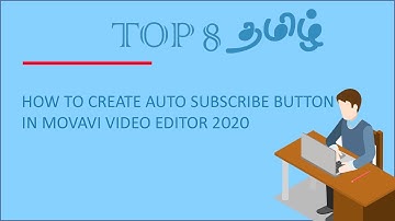 How to create subscribe button in Movavi video editor 2020
